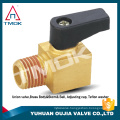 Mini Lever Ball Valve BSPP (1/4 3/8 1/2 3/4) Air Gas Water Fuel Brass Shut OFF Chrome-Plated Brass Mini Ball Valve